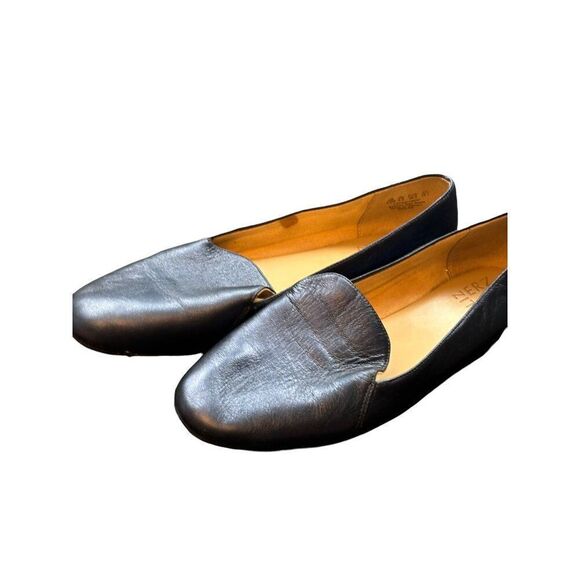 Naturalizer women’s blue metallic Emiline loafers Size 8.5M Slip-On Comfort Flat - Picture 8 of 9